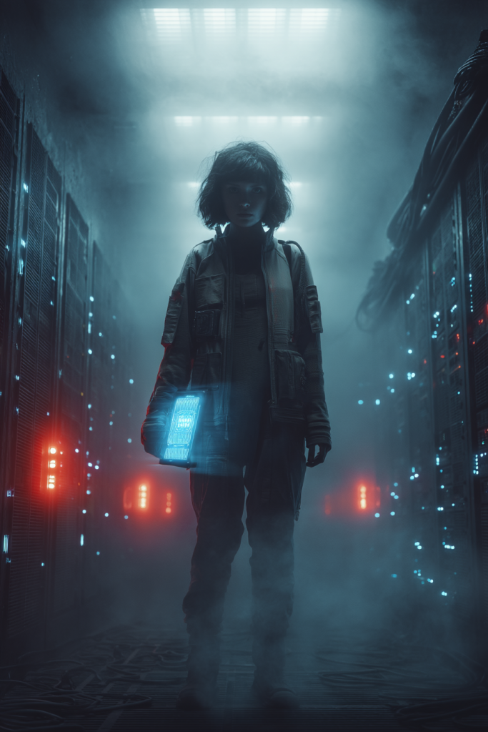 Bli involverad andrew galb cinematic cyberpunk movie poster lone protagonist fc7ef009 0101 4105 bdf5 fe56482e5c27 3
