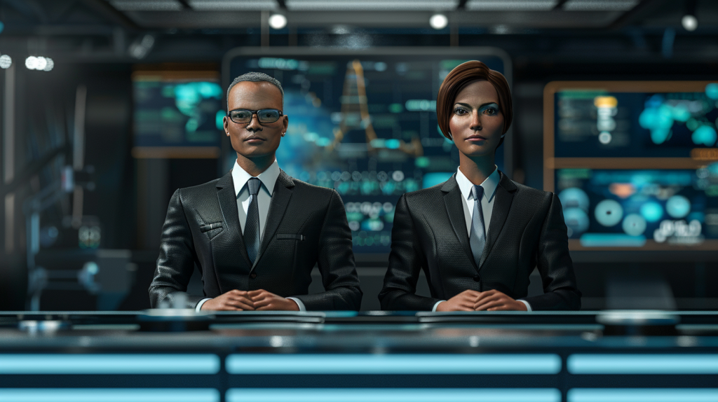 andrew galb two ai generated avatar newcasters presenting news e4efa5f8 c1a3 4fea 89d6 327ef381ddd6